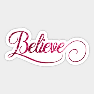 Believe Art Sticker